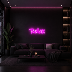 Vinyuup Relax V2- Dekoratif Neon Led Yazı Tabela