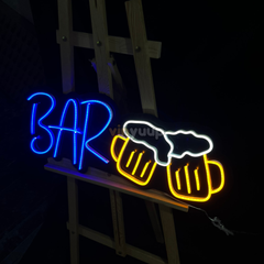 Vinyuup Bar Biergläser - Dekorative Neon-LED-Schriftzug-Tafel