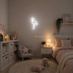 Flamingo - 17x30 cm Dekoratif Neon LED Tabela