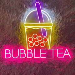 Vinyuup Bubble Tea - Dekoratif Neon Led Yazı Tabela