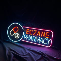 Vinyuup Eczane Pharmacy - Dekoratif Neon Led Yazı Tabela