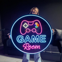 Vinyuup Game Room - Dekoratif Neon Led Yazı Tabela