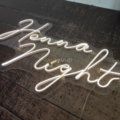 Vinyuup Henna Night - Dekoratif Neon Led Yazı Tabela
