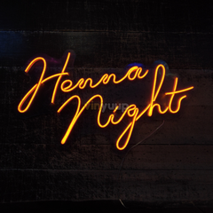 Vinyuup Henna Night - Dekoratif Neon Led Yazı Tabela