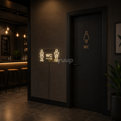 Vinyuup Kadın Erkek Wc V1 - Dekoratif Neon Led Yazı Tabela