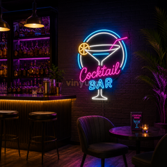 Vinyuup Kokteyl Bar - Dekoratif Neon Led Yazı Tabela