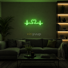Vinyuup Herzschlag - Dekorative Neon-LED-Leuchtschrift