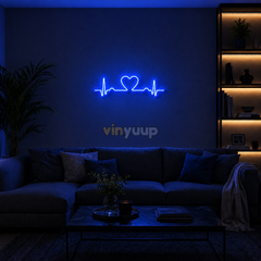 Vinyuup Herzschlag - Dekorative Neon-LED-Leuchtschrift