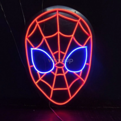 Vinyuup Spiderman Kafası - Dekoratif Neon Led Yazı Tabela