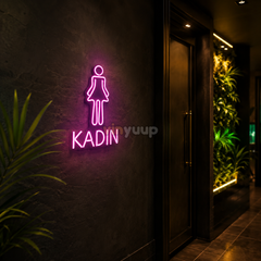 Vinyuup Kadın Wc - Dekoratif Neon Led Yazı Tabela