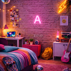 Vinyuup A Harfi - Dekoratif Neon Led Yazı Tabela