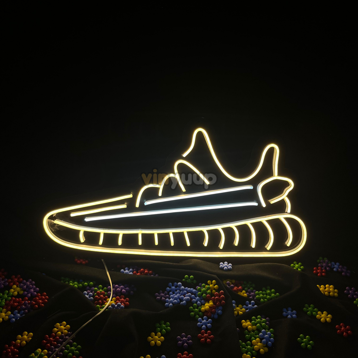 Vinyuup Dassler Yeezus Ayakkabı - Dekoratif Neon Led Yazı Tabela