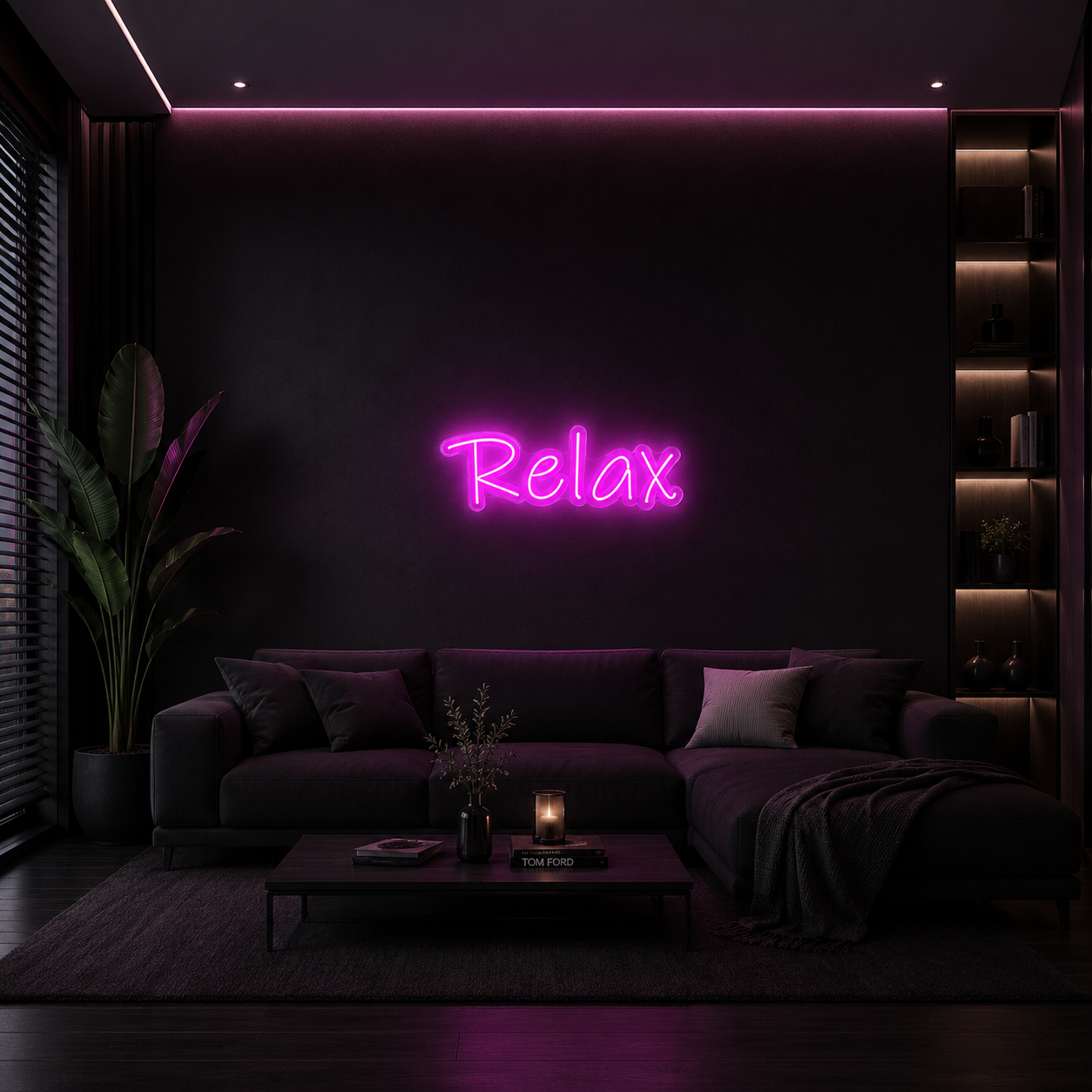 Vinyuup Relax V2- Dekoratif Neon Led Yazı Tabela