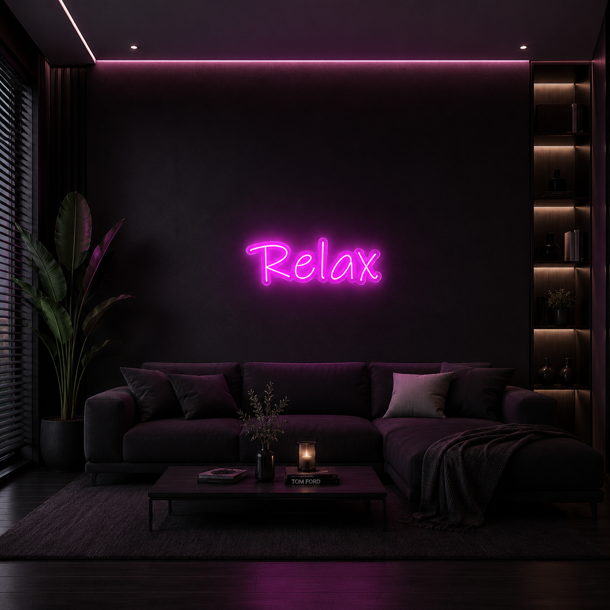 Vinyuup Relax V2- Dekoratif Neon Led Yazı Tabela