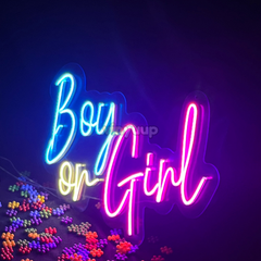Vinyuup Boy Or Girl - Dekoratif Neon Led Yazı Tabela