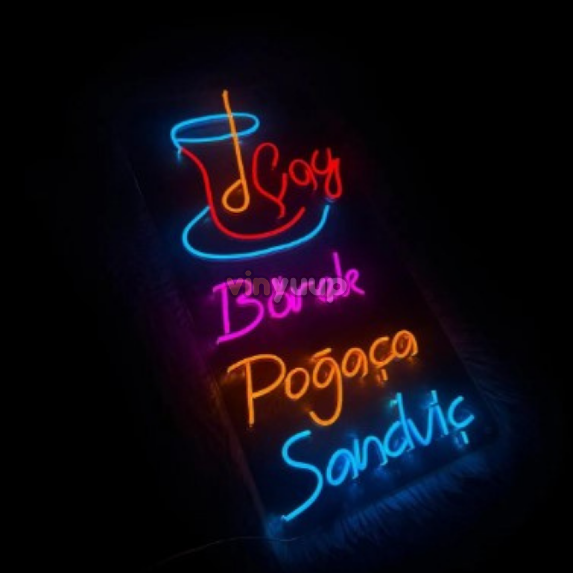 Vinyuup Çay Börek Poğaça Sandviç - Dekoratif Neon Led Yazı Tabela