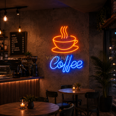 Vinyuup Coffee - Dekoratif Neon Led Yazı Tabela