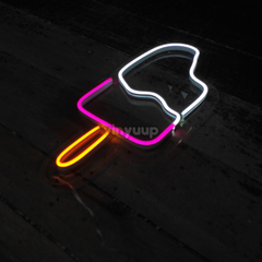 Vinyuup Çubuk Dondurma - Dekoratif Neon Led Yazı Tabela
