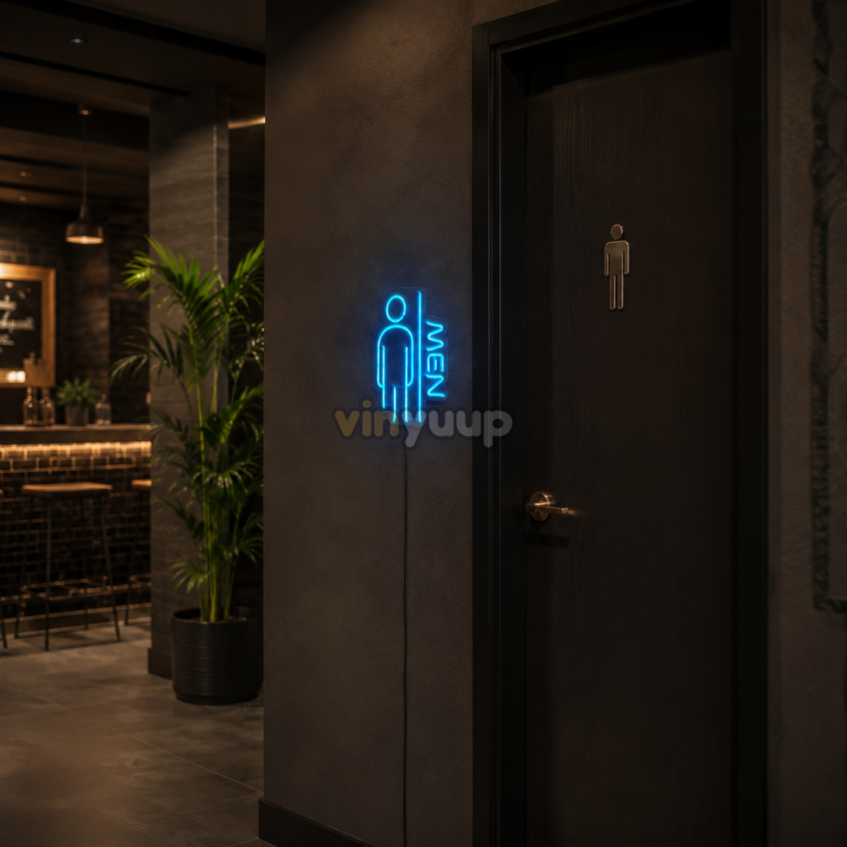 Vinyuup Erkek Wc V2 - Dekoratif Neon Led Yazı Tabela