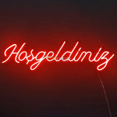 Vinyuup Hoşgeldiniz V1 - Dekoratif Neon Led Yazı Tabela