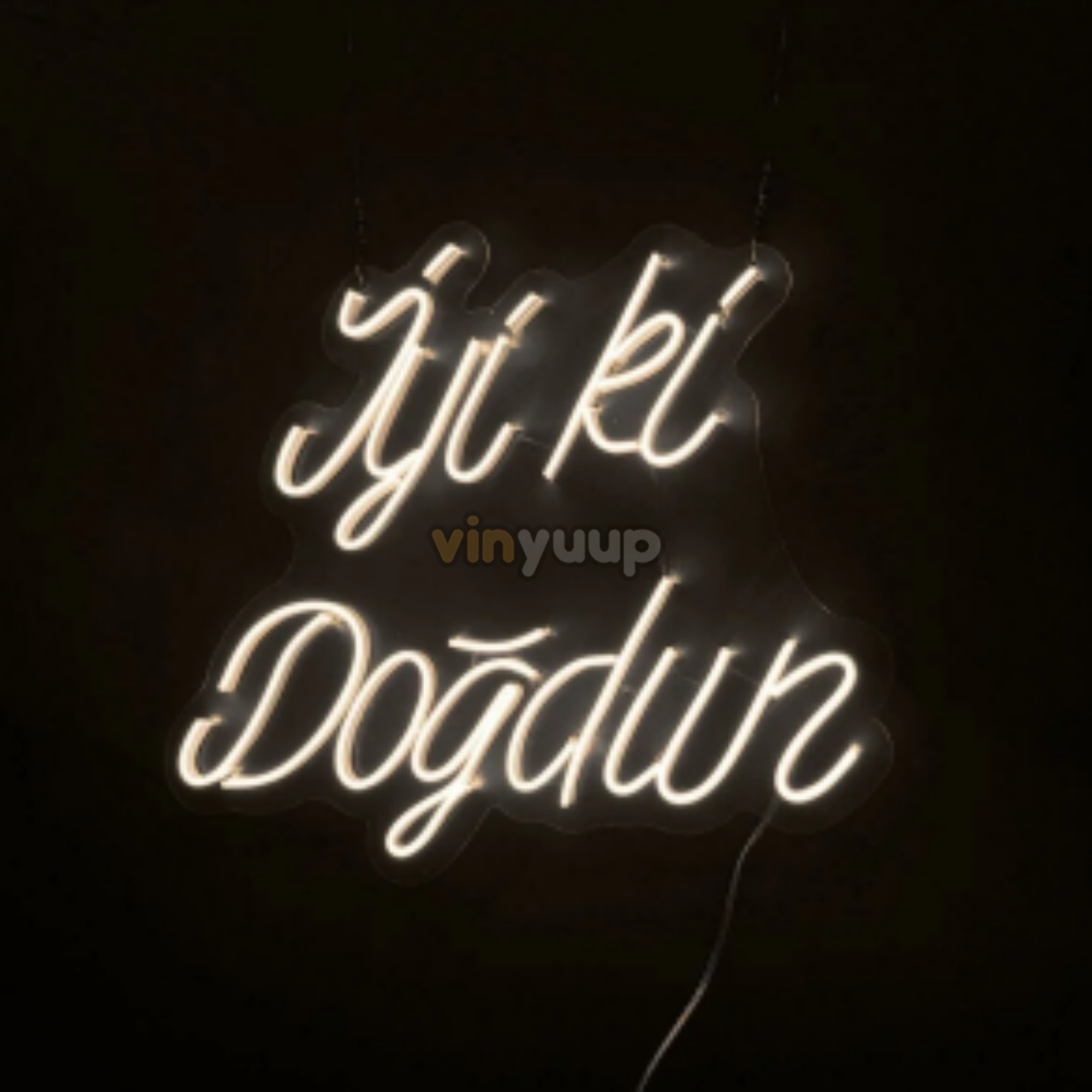 Vinyuup İyi ki Doğdun V1 - Dekoratif Neon Led Yazı Tabela