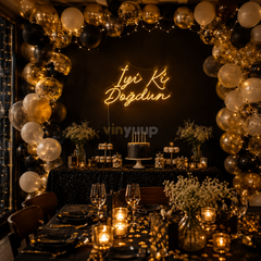 Vinyuup İyi Ki Doğdun V2  - Dekoratif Neon Led Yazı Tabela