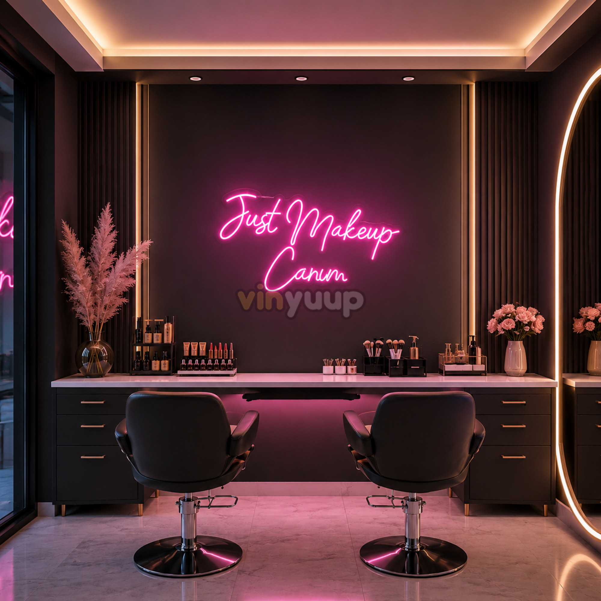 Vinyuup Just Makeup Schatz - Dekorative Neon-LED-Schrifttafel