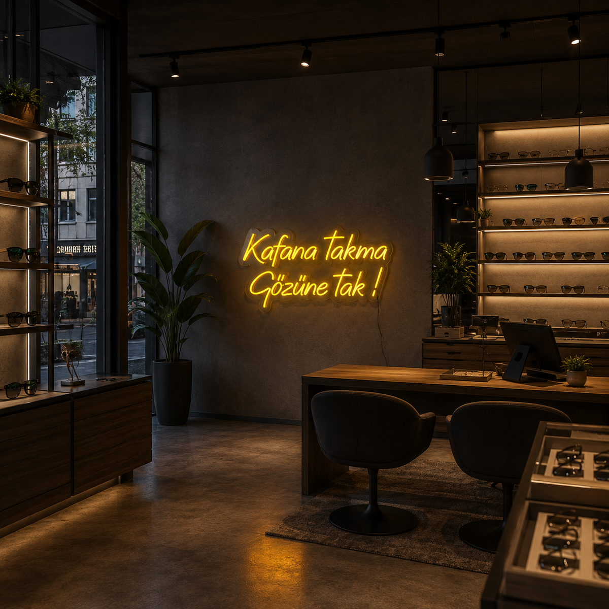 Vinyuup Kafana Takma - Dekoratif Neon Led Yazı Tabela
