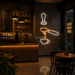 Vinyuup Barista Espresso Hazırlama - Dekoratif Neon Led Yazı Tabela