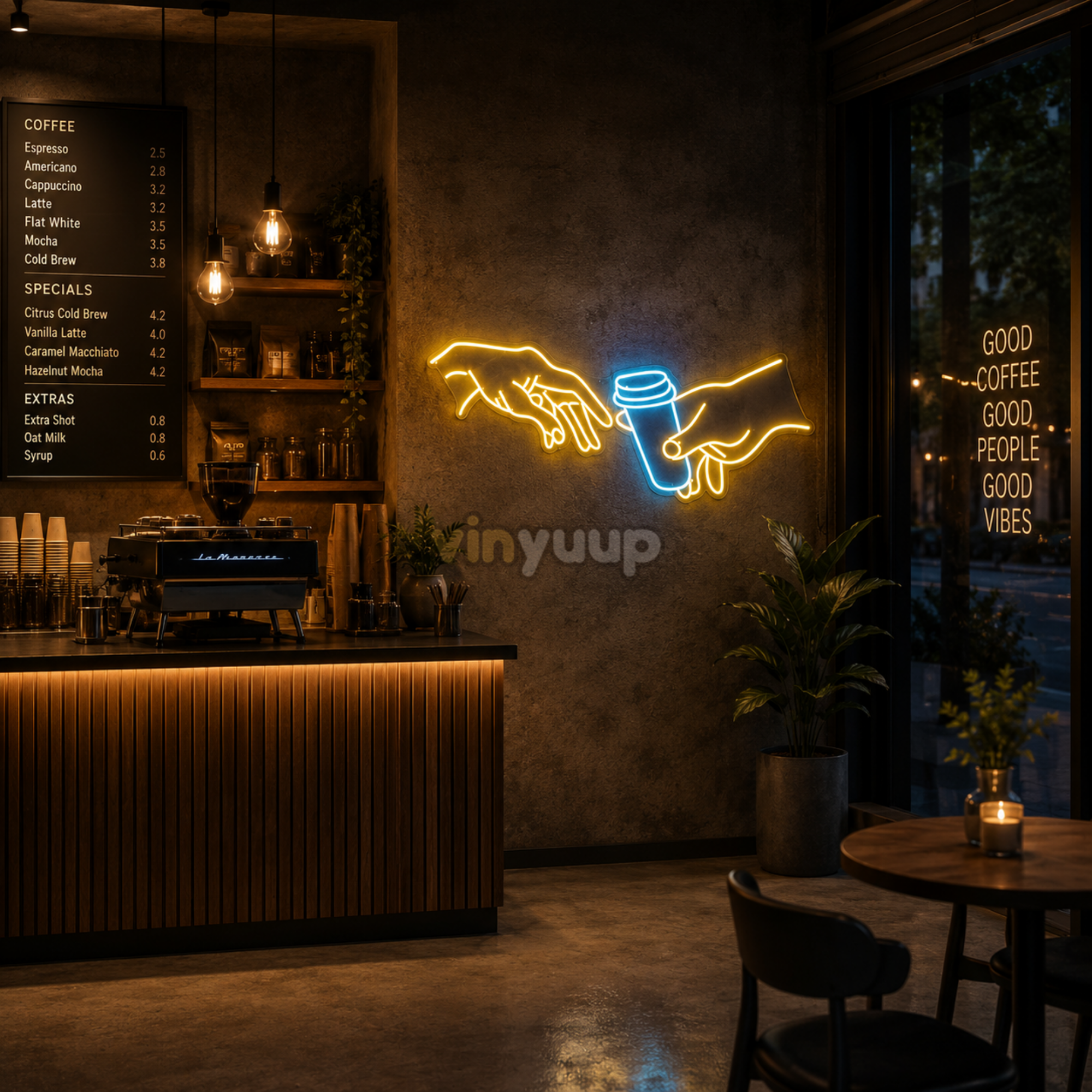 Vinyuup Kahve Bardağı Paylaşımı - Dekoratif Neon Led Yazı Tabela