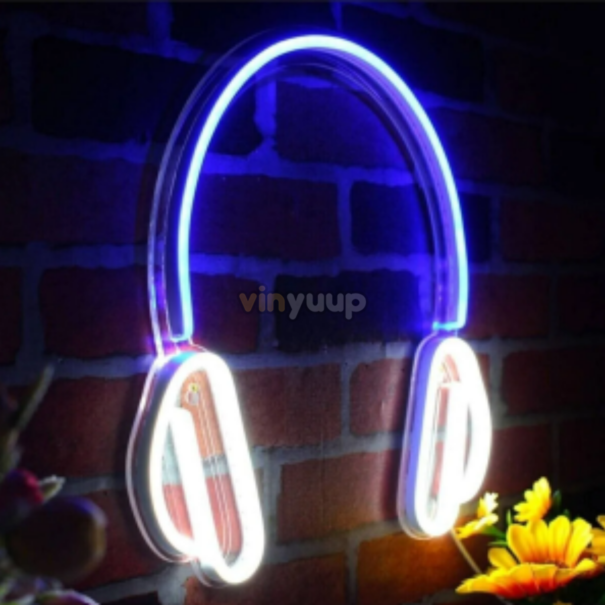 Vinyuup Kulaklık - Dekoratif Neon Led Yazı Tabela