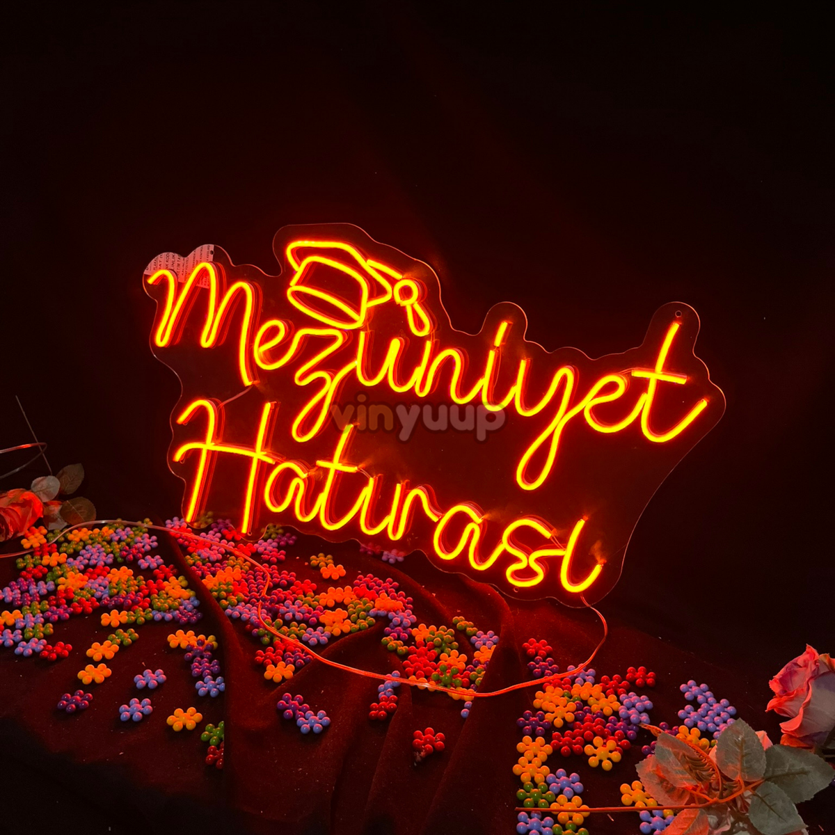 Vinyuup Abschluss-Erinnerung - Dekorative Neon-LED-Schriftzug-Tafel
