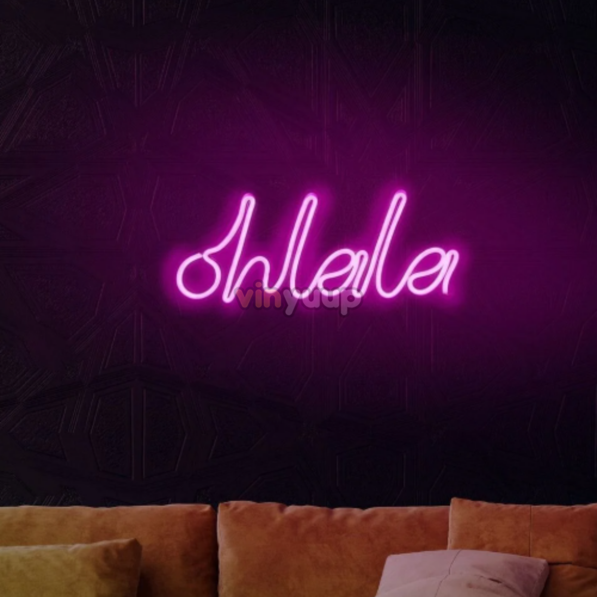 Vinyuup Ohlala - Dekoratif Neon Led Yazı Tabela