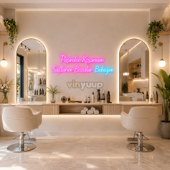Vinyuup Peşinde Koşamam - Dekoratif Neon Led Yazı Tabela