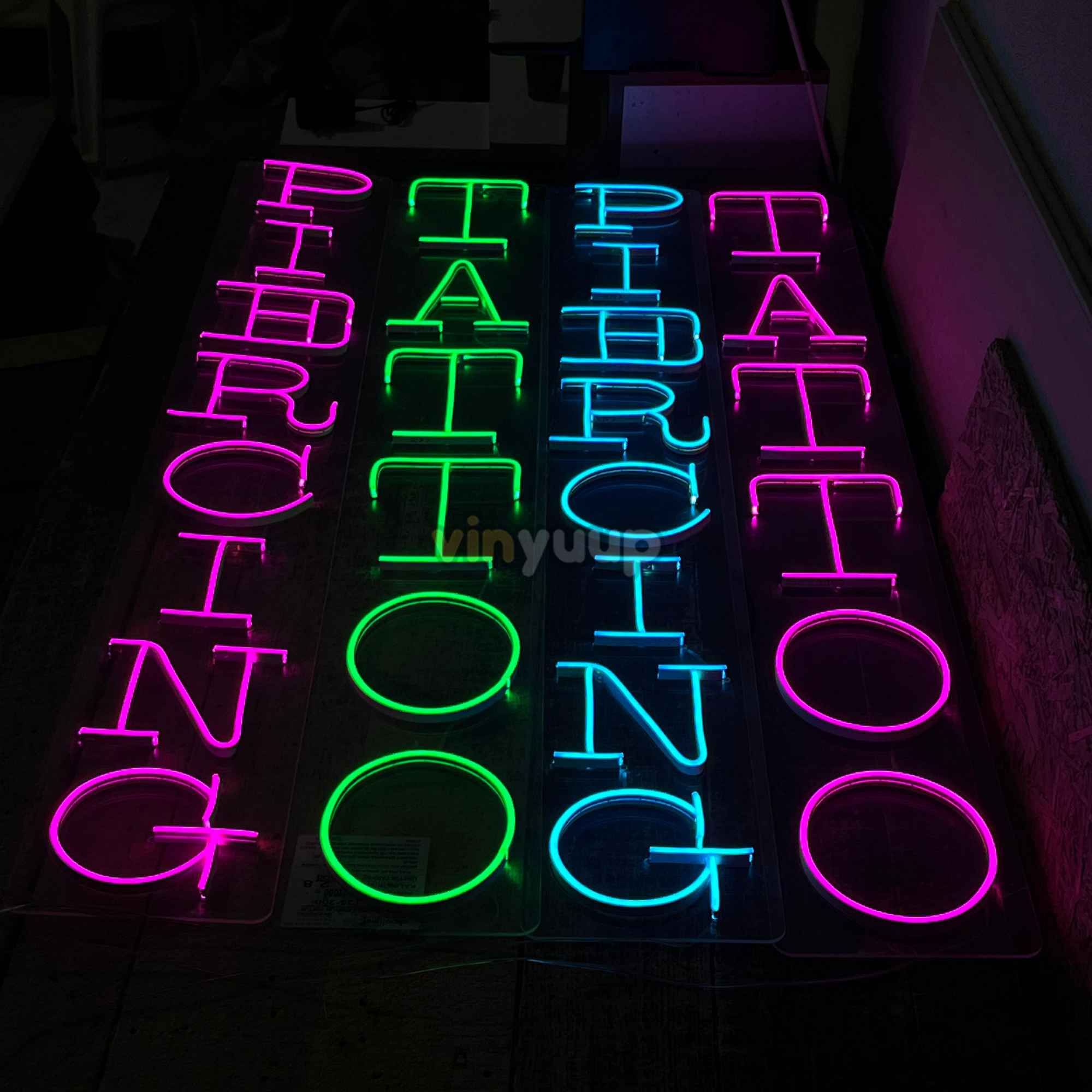 Vinyuup Piercing Tattoo- Dekoratif Neon Led Yazı Tabela