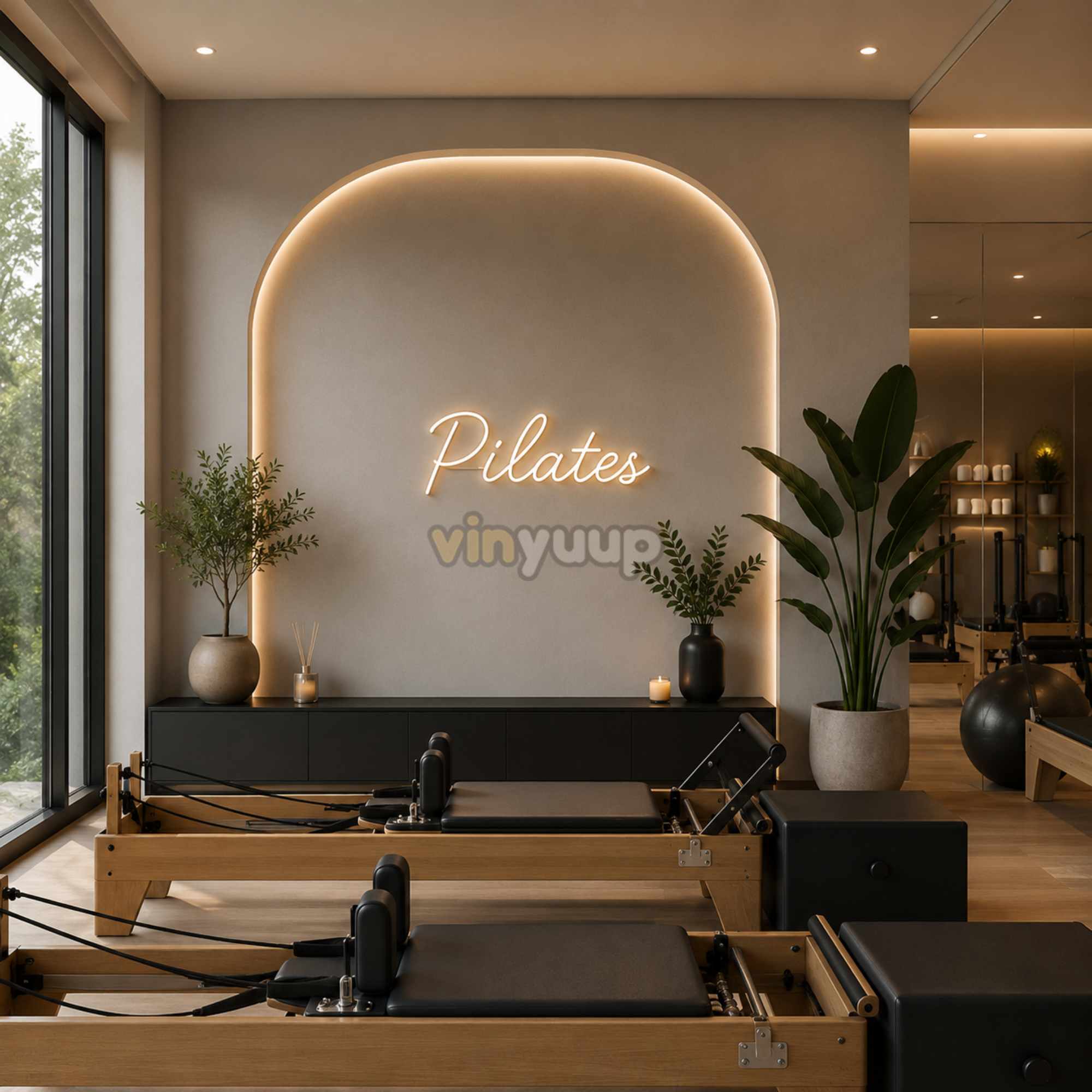Vinyuup Pilates - Dekoratif Neon Led Yazı Tabela
