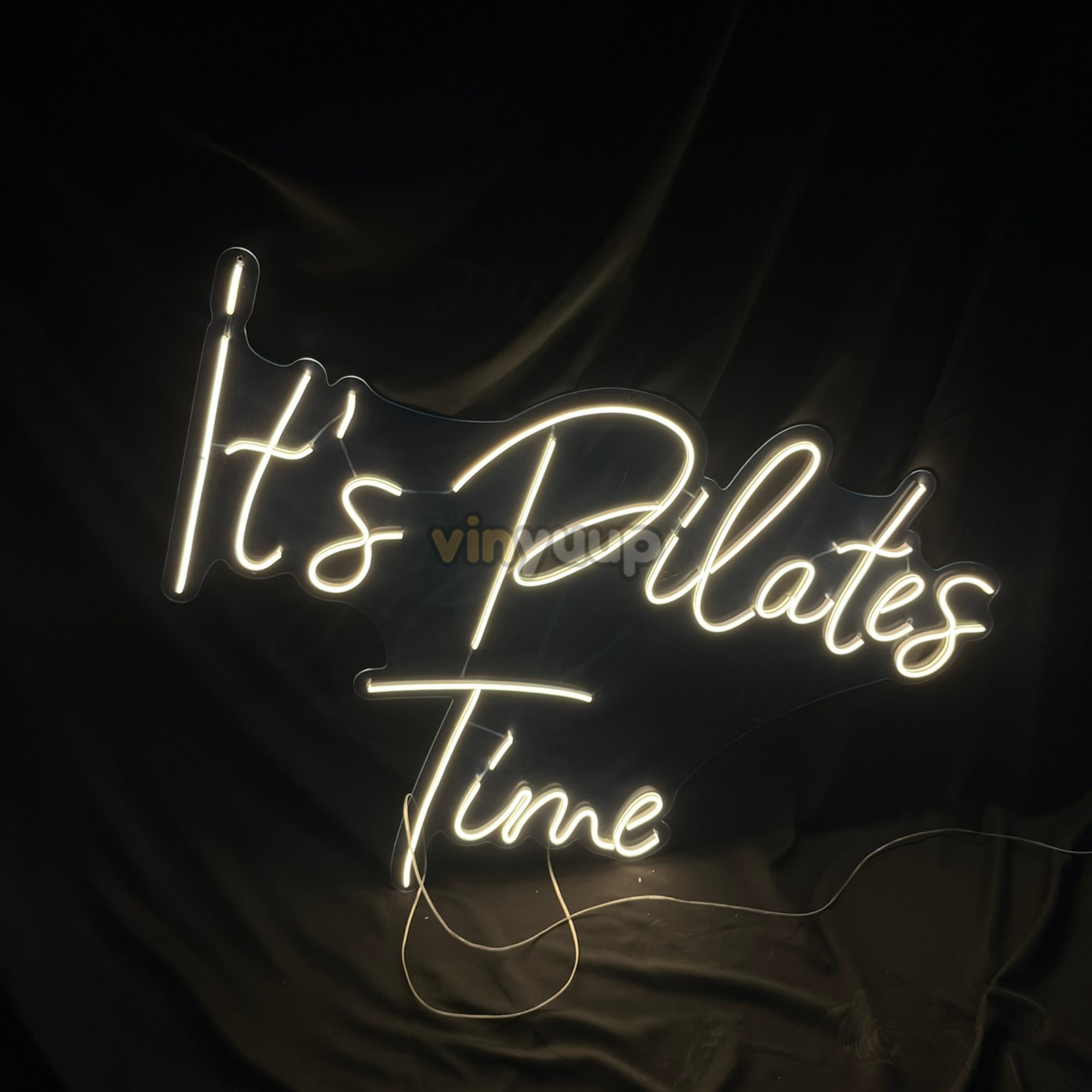 Vinyuup Its Pilates Time - Dekoratif Neon Led Yazı Tabela