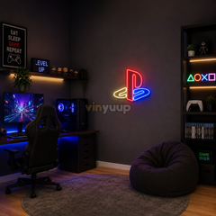 Vinyuup Playstation - Dekoratif Neon Led Yazı Tabela
