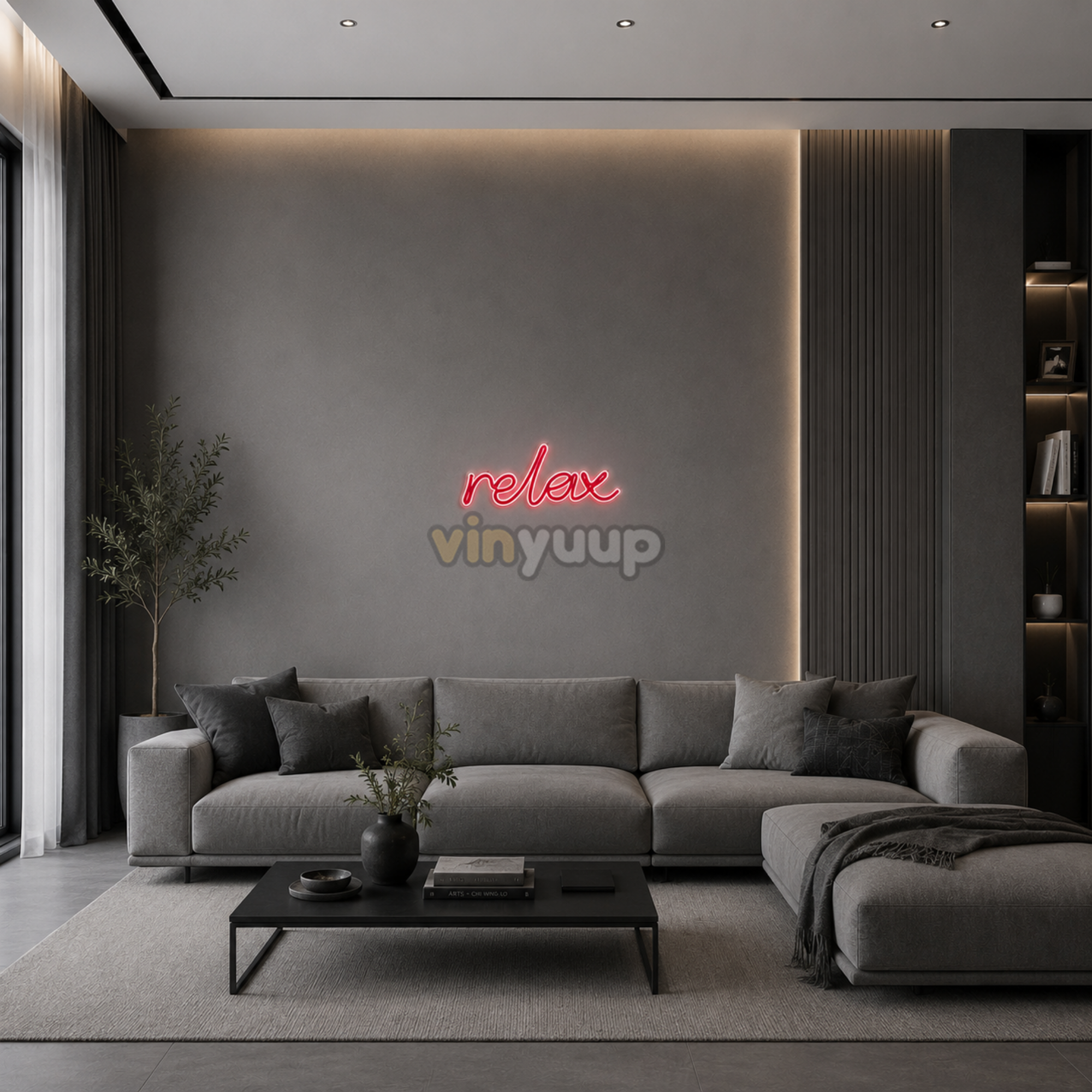Vinyuup Relax V1 - Dekoratif Neon Led Yazı Tabela
