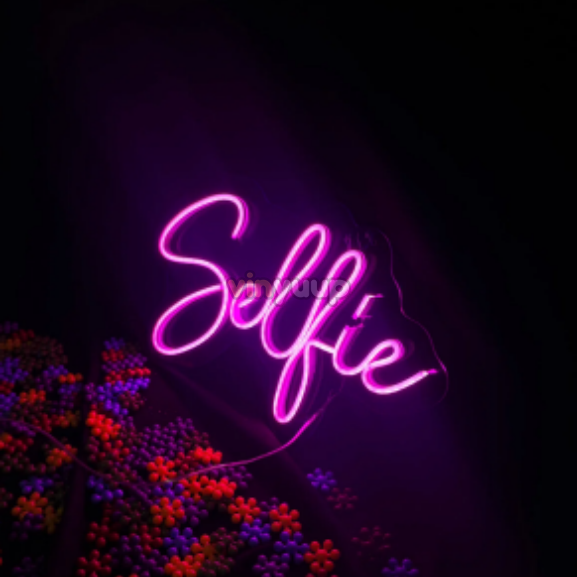 Vinyuup Selfie - Dekorative Neon-LED-Leuchtschild