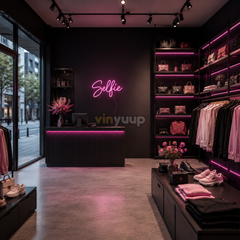 Vinyuup Selfie - Dekorative Neon-LED-Leuchtschild