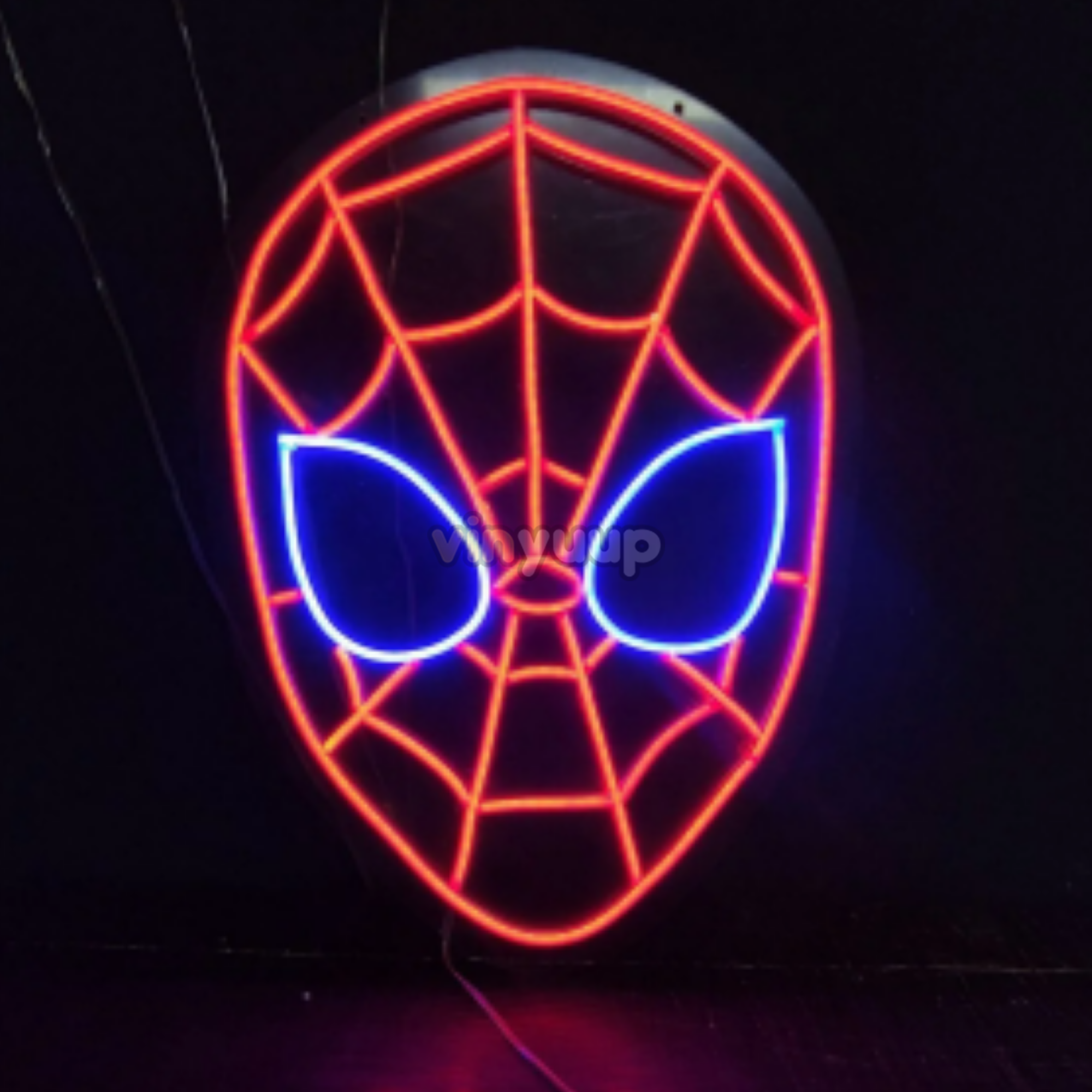 Vinyuup Spiderman Kafası - Dekoratif Neon Led Yazı Tabela