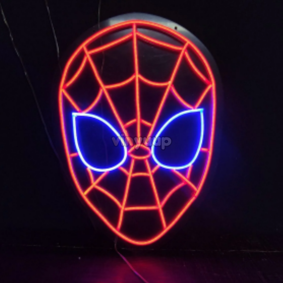 Vinyuup Spiderman Kafası - Dekoratif Neon Led Yazı Tabela