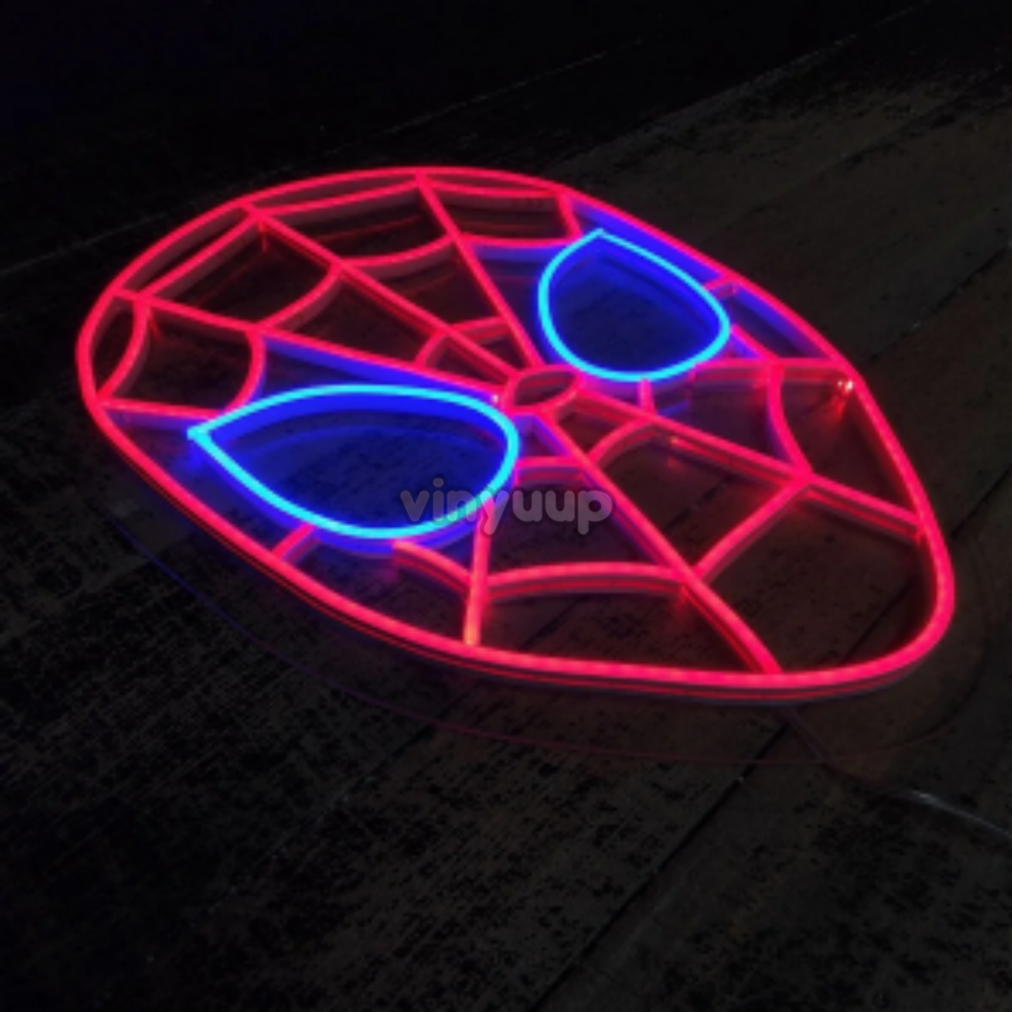 Vinyuup Spiderman Kafası - Dekoratif Neon Led Yazı Tabela