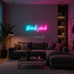 Vinyuup Thinkpink - Dekoratif Neon Led Yazı Tabela