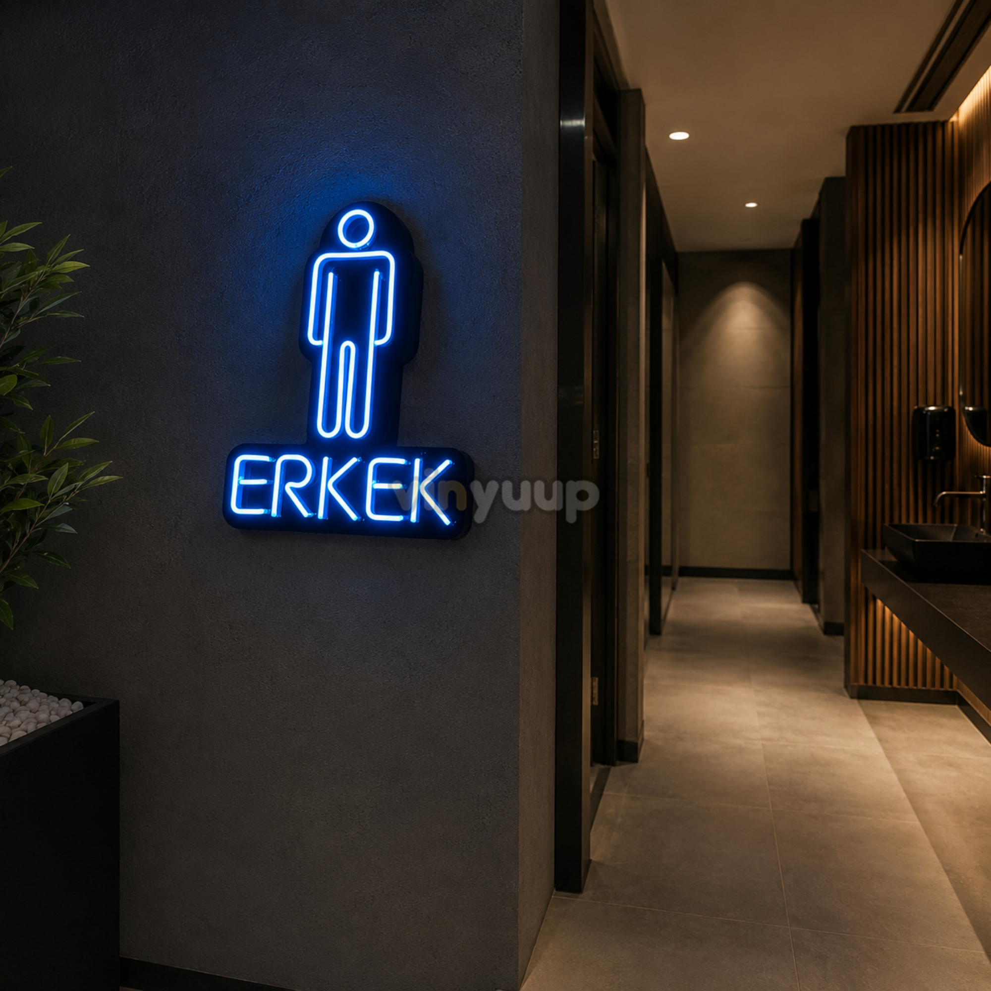 Vinyuup Erkek Wc - Dekoratif Neon Led Yazı Tabela