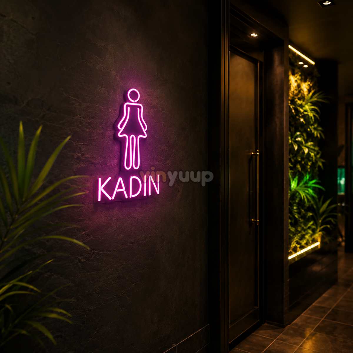 Vinyuup Kadın Wc - Dekoratif Neon Led Yazı Tabela