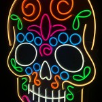 Aztek Kuru Kafa Neon Led Işıklı Tablo