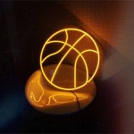 Basket Topu Neon Led Işıklı Tablo