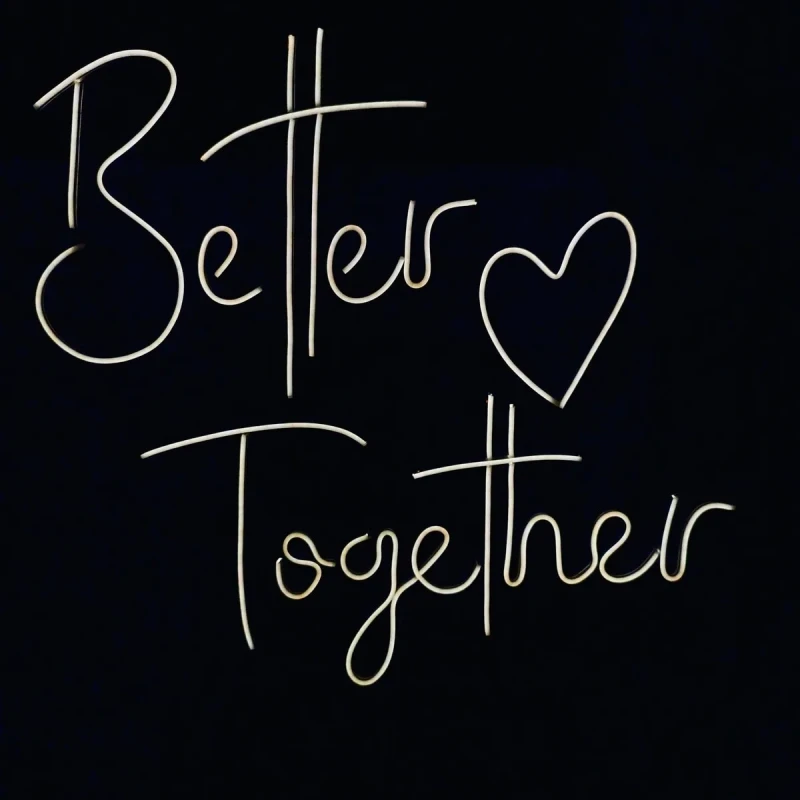Better Together Neon Led Işıklı Tablo v3